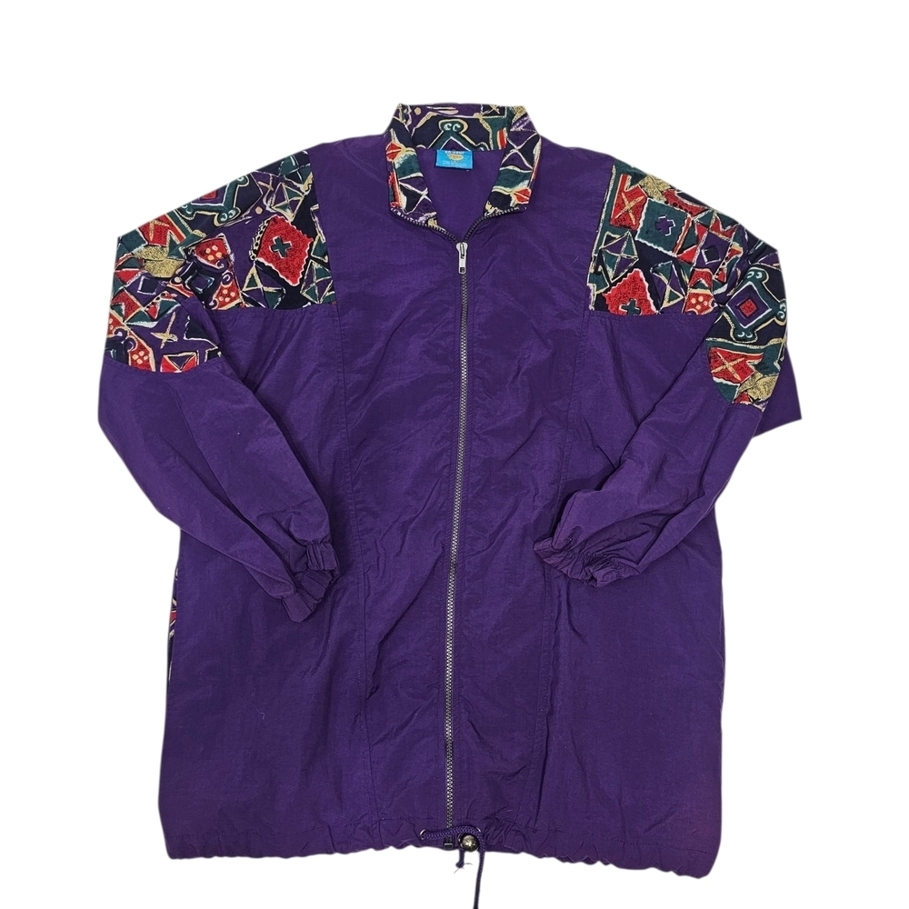 Vintage On Your Mark Women's windbreaker Jacket Size small
